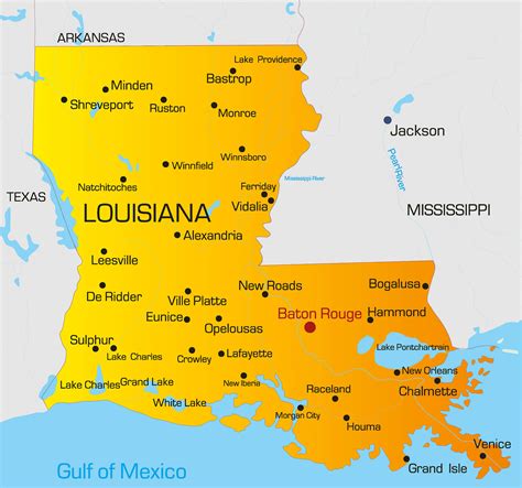 Luisiana Map .